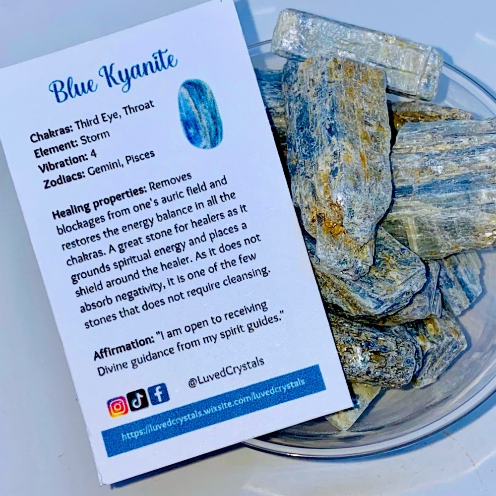 Blue Kyanite rough Crystal